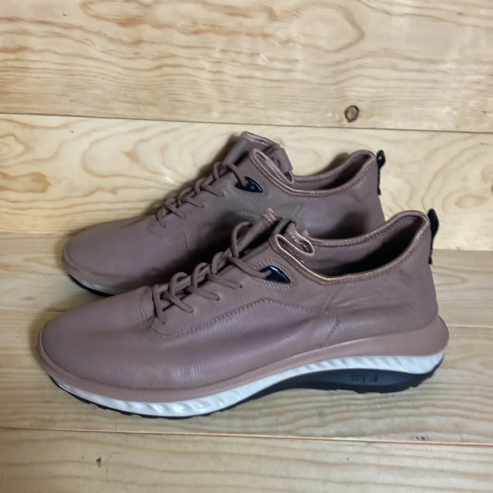 Ecco ‎ St.360 mens leather sneakers morel size 10-10.5